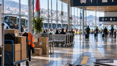 Espacio turístico chileno preparado para contrataciones de temporada con paneles de turnos, credenciales y señalética de servicios