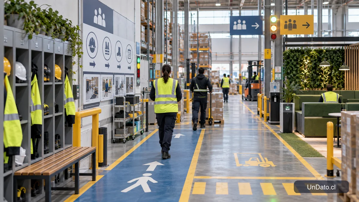 Área operativa que muestra turnos, prioridades, pausas y apoyos para una incorporación laboral sostenible