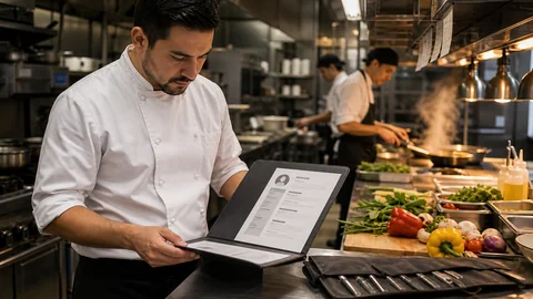 CV de cocinero en Chile: cocina, producción y seguridad alimentaria