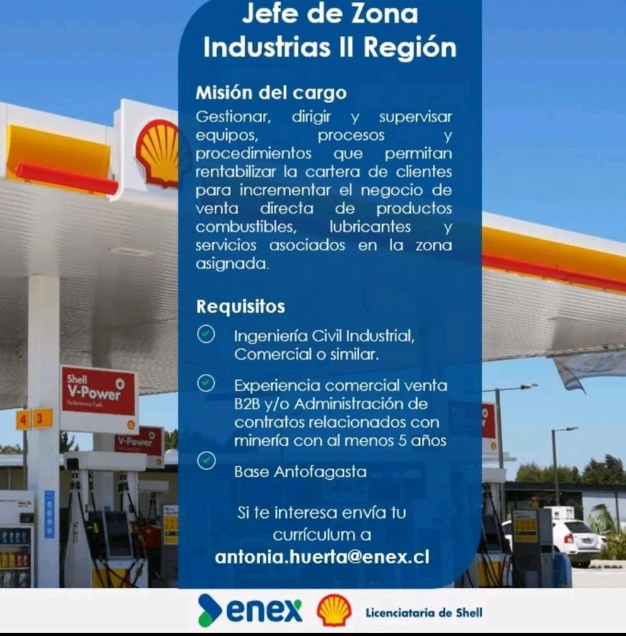 Jefe de Zona - Industrias II Región - imagen 1