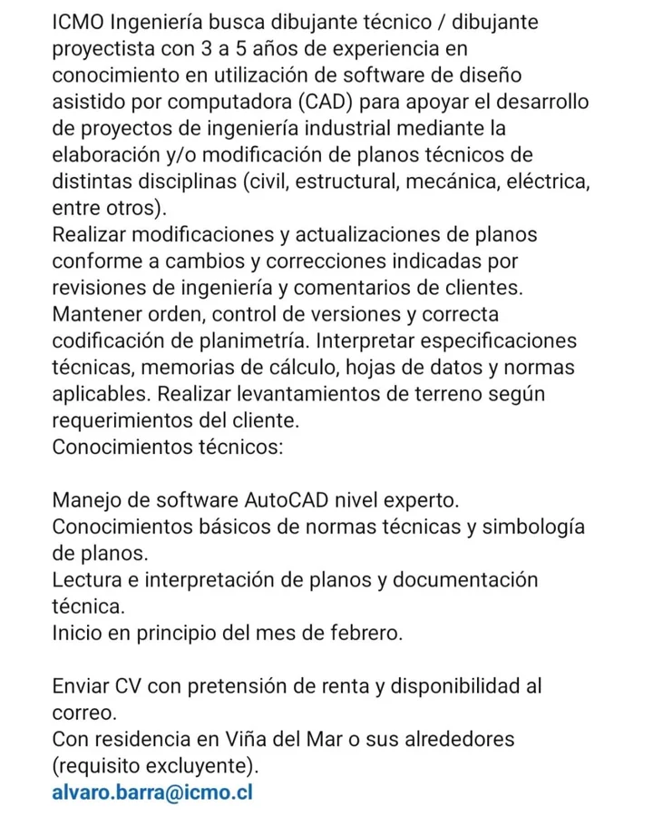 Dibujante técnico CAD con experiencia - imagen 1