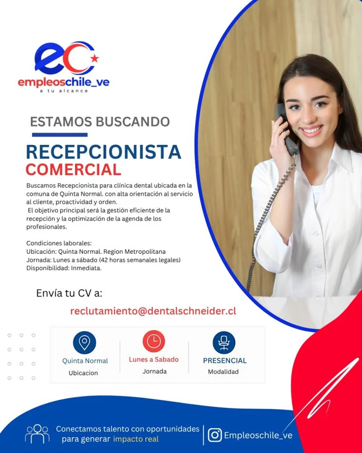 Recepcionista Comercial - imagen 1