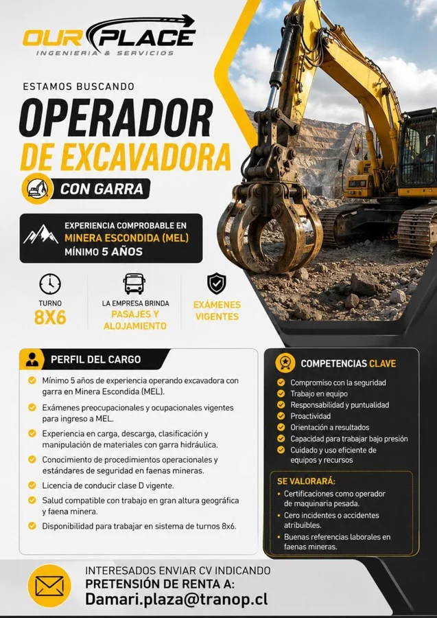 Operador de excavadora con garra - imagen 1
