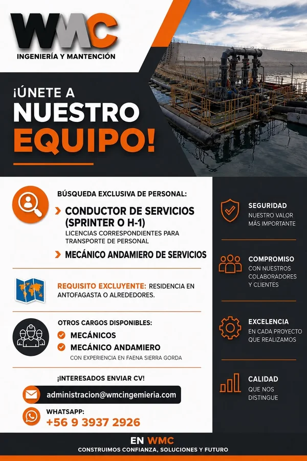 Conductor de Servicios y Mecánico Andamiero - imagen 1