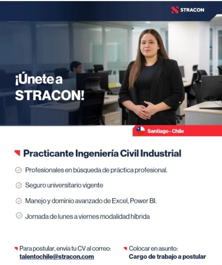Prácticas profesionales Ingeniería Civil Industrial - imagen 1