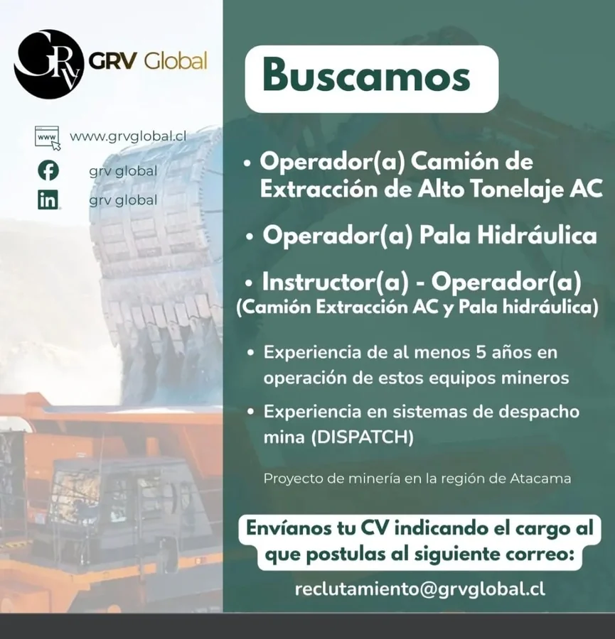 Operadores de Camión de Extracción y Pala Hidráulica - imagen 1