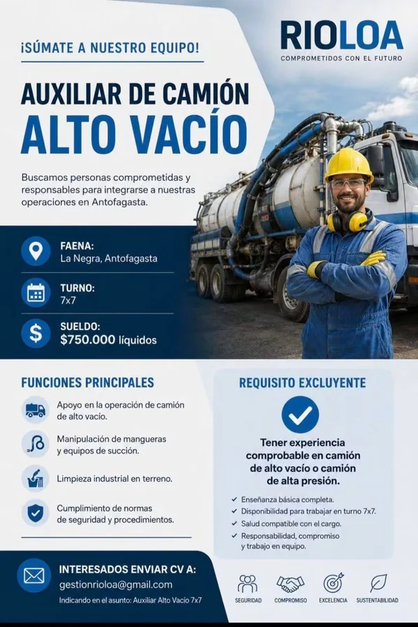Auxiliar de Camión Alto Vacío - imagen 1