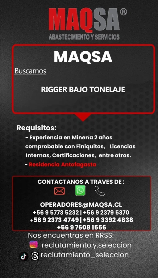 Rigger de bajo tonelaje - imagen 1