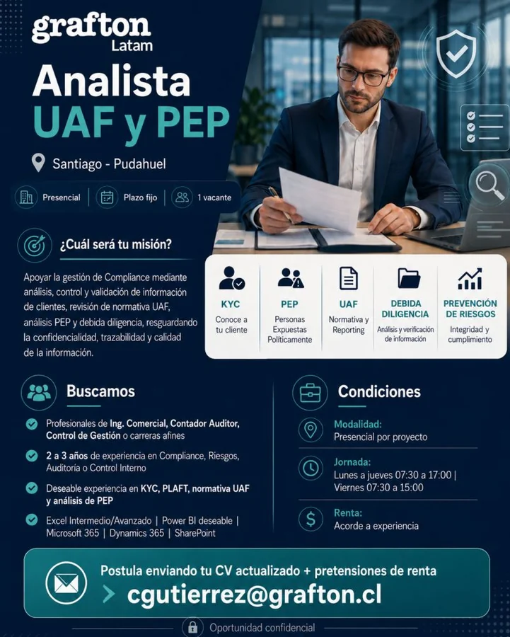 Analista UAF y PEP - imagen 1