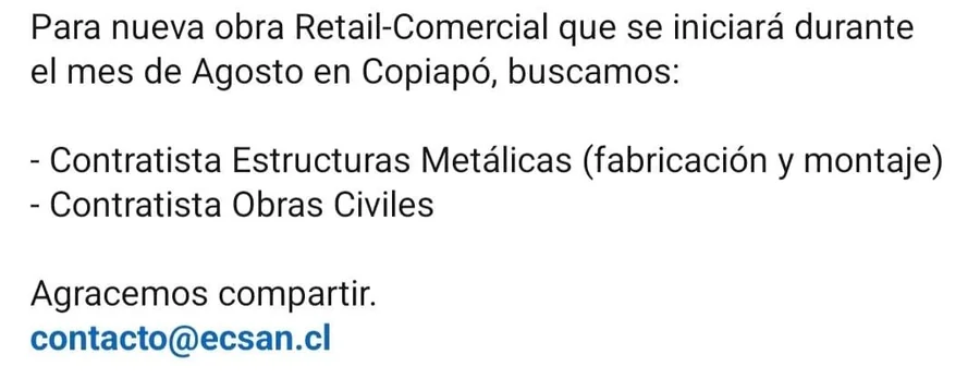 Contratistas de Obras Civiles y Estructuras Metálicas - imagen 1