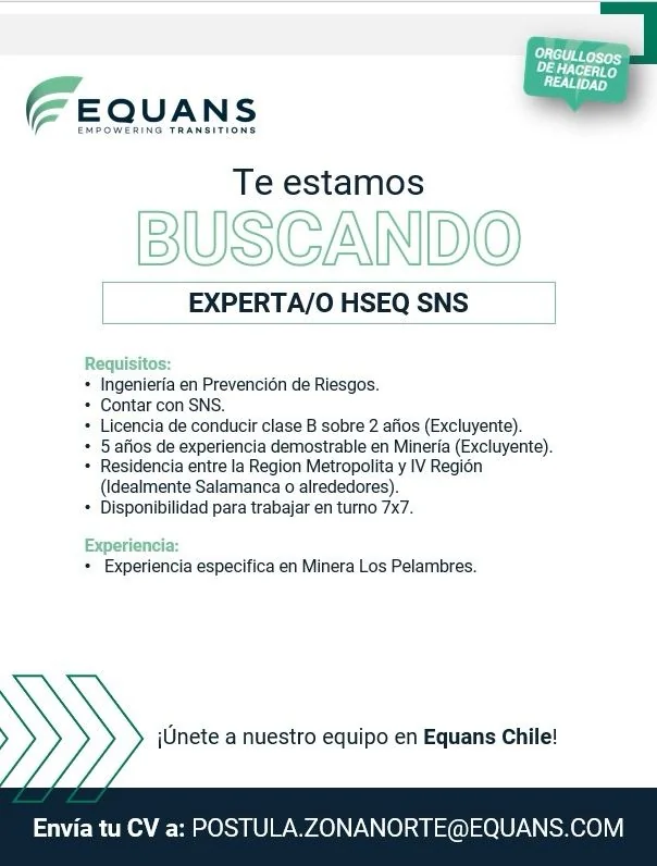 Ingeniero en Prevención de Riesgos HSEQ - imagen 1