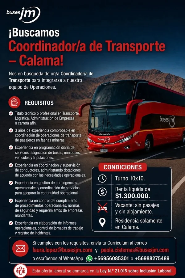 Coordinador de Transporte - imagen 1