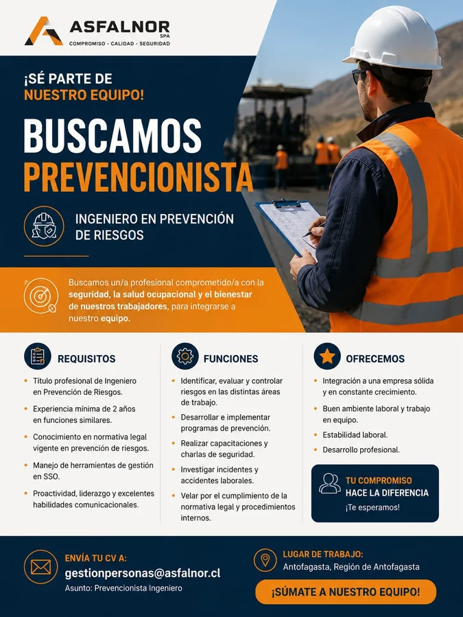 Ingeniero en Prevención de Riesgos - imagen 1