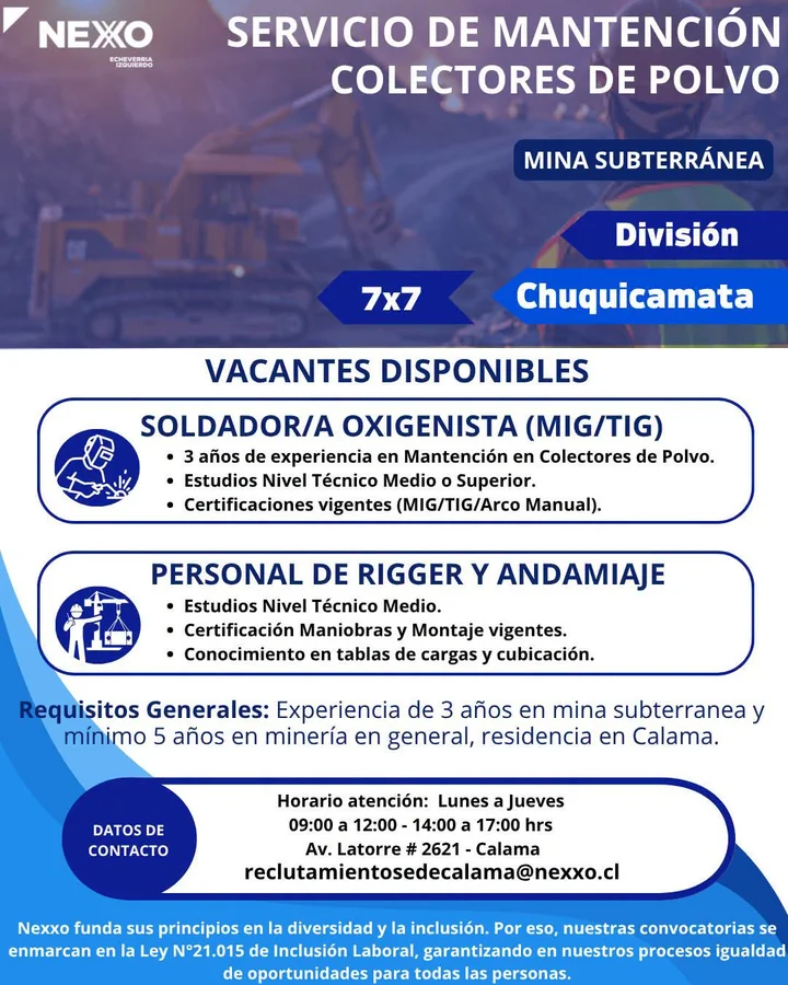 Soldador/a Oxigenista y Rigger y Andamiaje - imagen 1