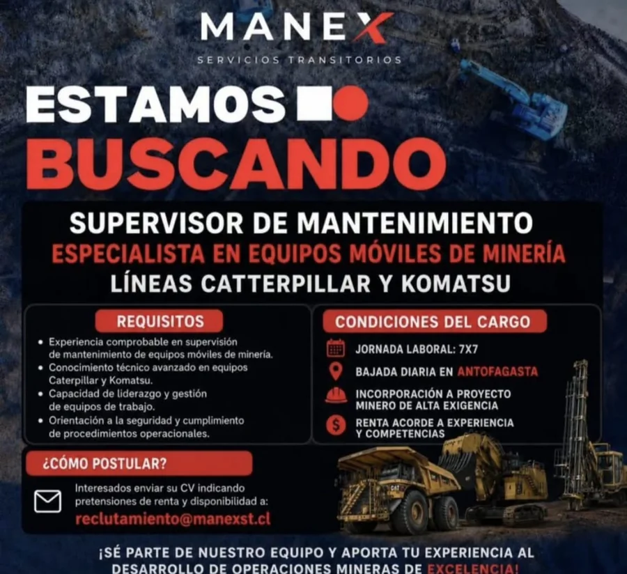Supervisor de Mantenimiento de Equipos Móviles - imagen 1