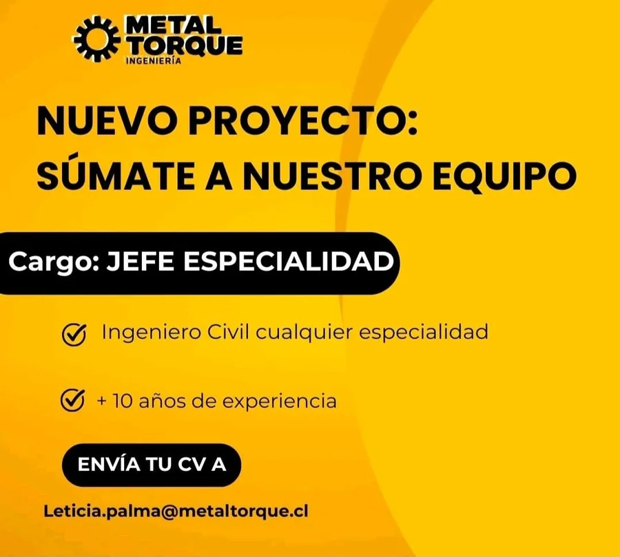 Jefe de Especialidad - imagen 1