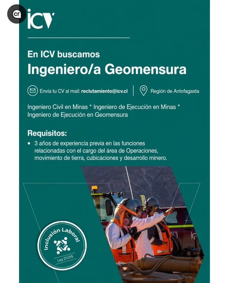 Ingeniero/a Geomensura - imagen 1