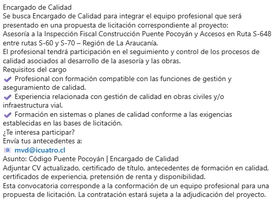 Encargado de Calidad - imagen 1