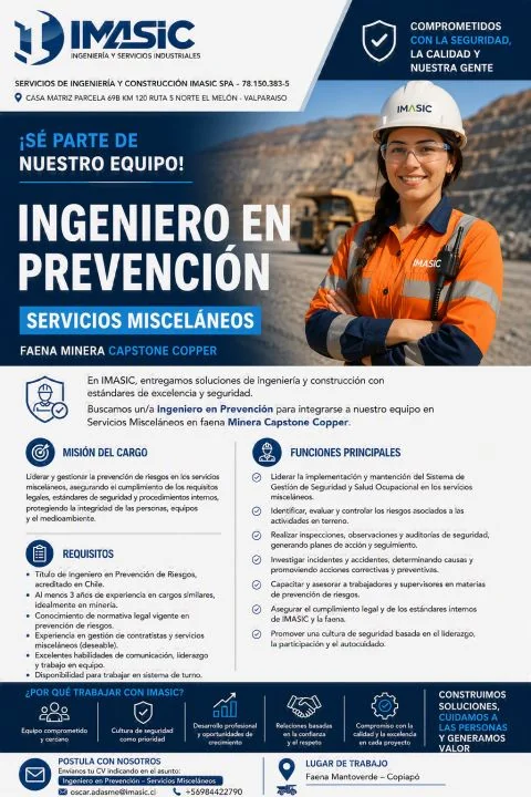 Ingeniero en Prevención de Riesgos - imagen 1