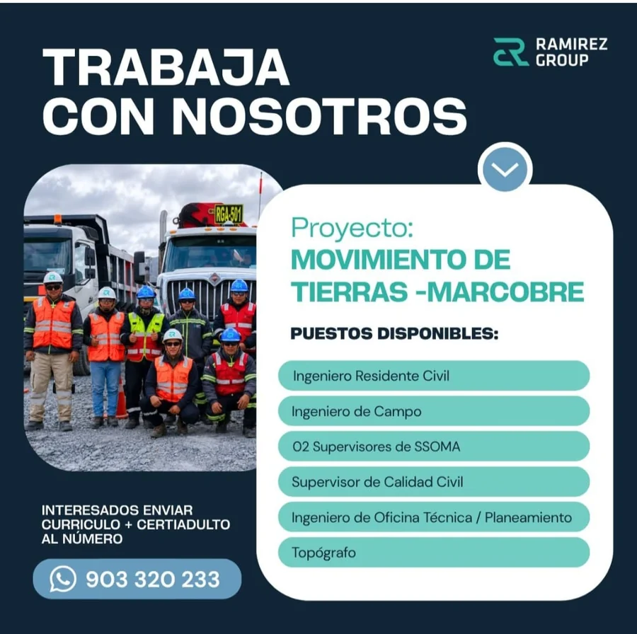 Puestos Disponibles Proyecto Marcobre - imagen 1