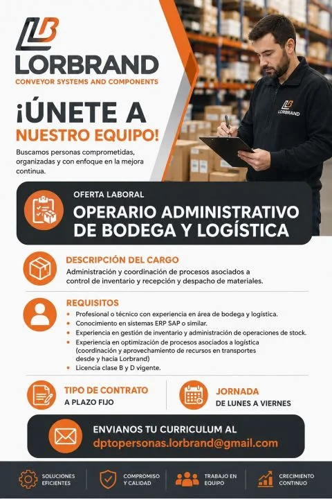 Operario Administrativo de Bodega y Logística - imagen 1