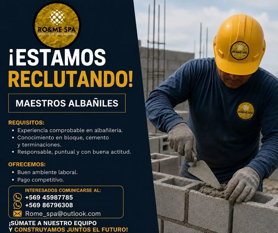 Maestros Albañiles Reclutando - imagen 1