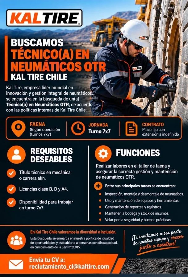 Técnico(a) en Neumáticos OTR - imagen 1