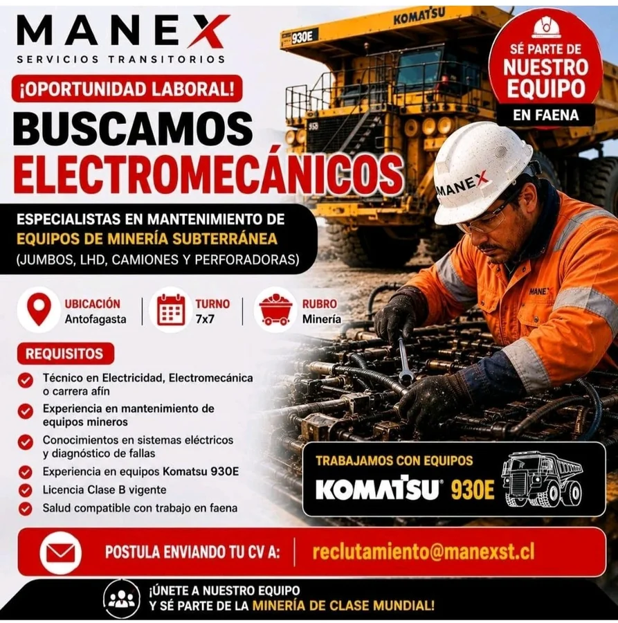 Electromecánico de Equipos de Minería - imagen 1