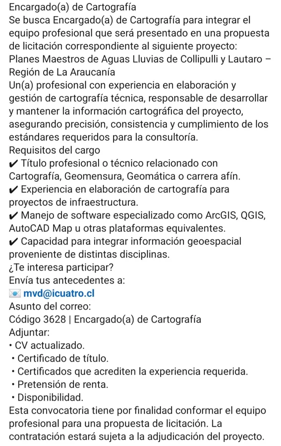 Encargado de Cartografía - imagen 1