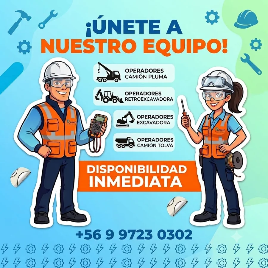 Operadores de camión pluma, excavadora y camión tolva - imagen 1