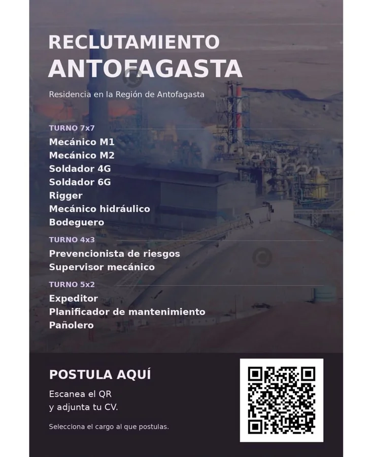 Cargos Operativos y Técnicos en Antofagasta - imagen 1