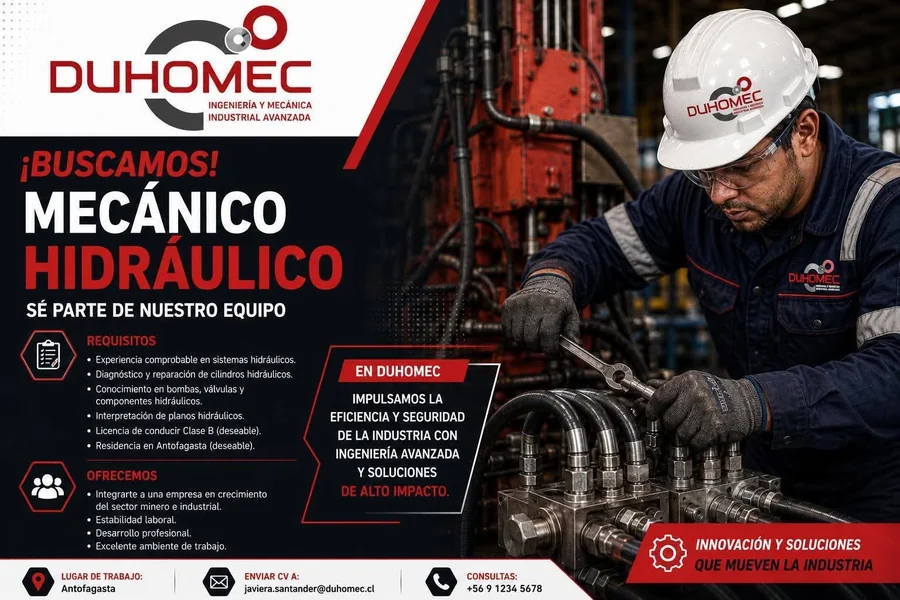 Mecánico Hidráulico - Antofagasta - imagen 1