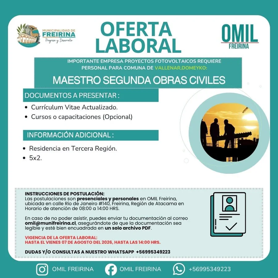 Maestro segunda obras civiles - imagen 1