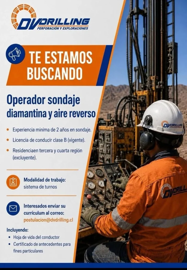 Operador de sondaje diamantina y aire reverso - imagen 1