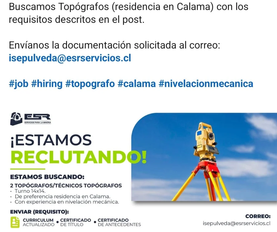 Topógrafo / Técnico Topógrafo - imagen 1
