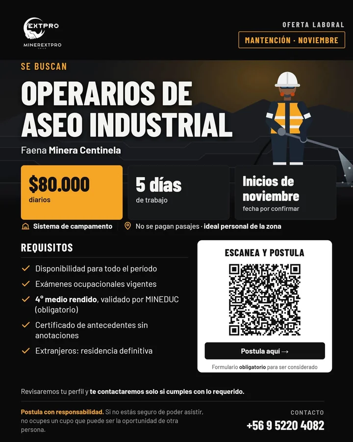 Operarios de Aseo Industrial - imagen 1