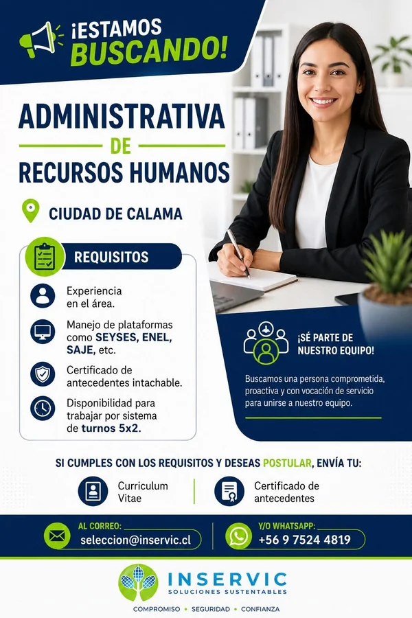 Administrativa de Recursos Humanos - imagen 1
