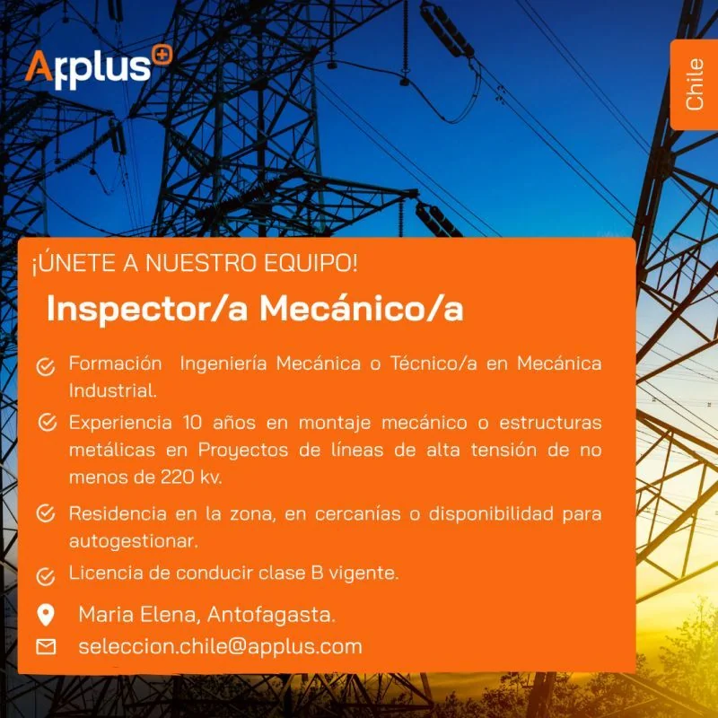 Inspector/a Mecánico/a - imagen 1