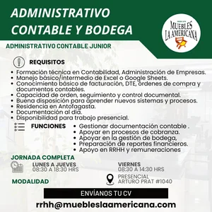 Administrativo Contable Junior - imagen 1