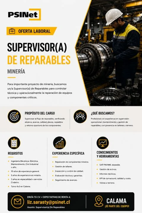 Supervisor(a) de Reparables - imagen 1