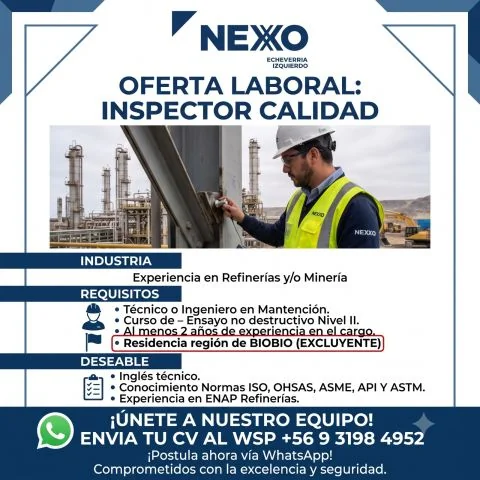 Inspector de Calidad para Industria en Biobío - imagen 1