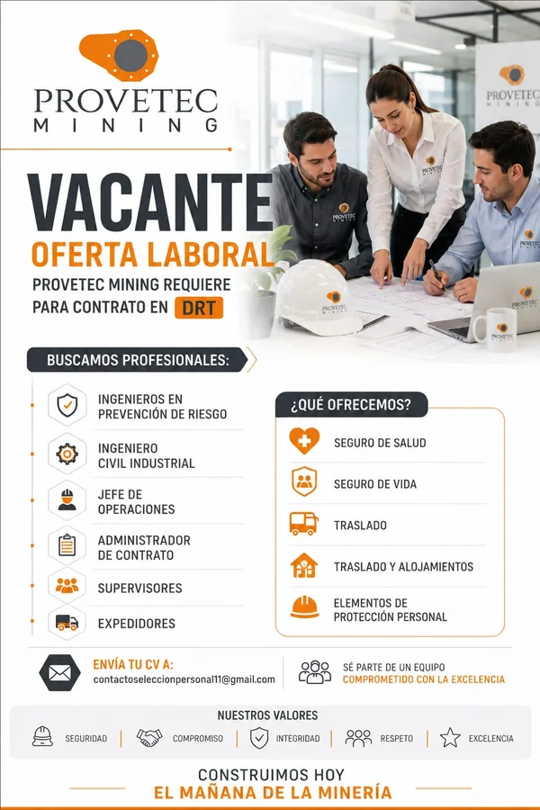 Búsqueda de profesionales para Provetec Mining - imagen 1
