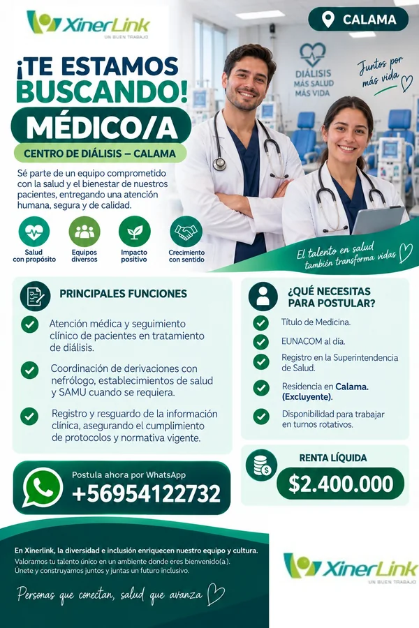 Médico/a Centro de Diálisis - imagen 1