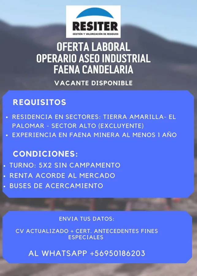 Operario de Aseo Industrial - imagen 1