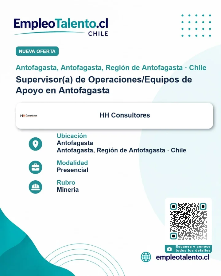 Supervisor(a) de Operaciones y Equipos de Apoyo - imagen 1