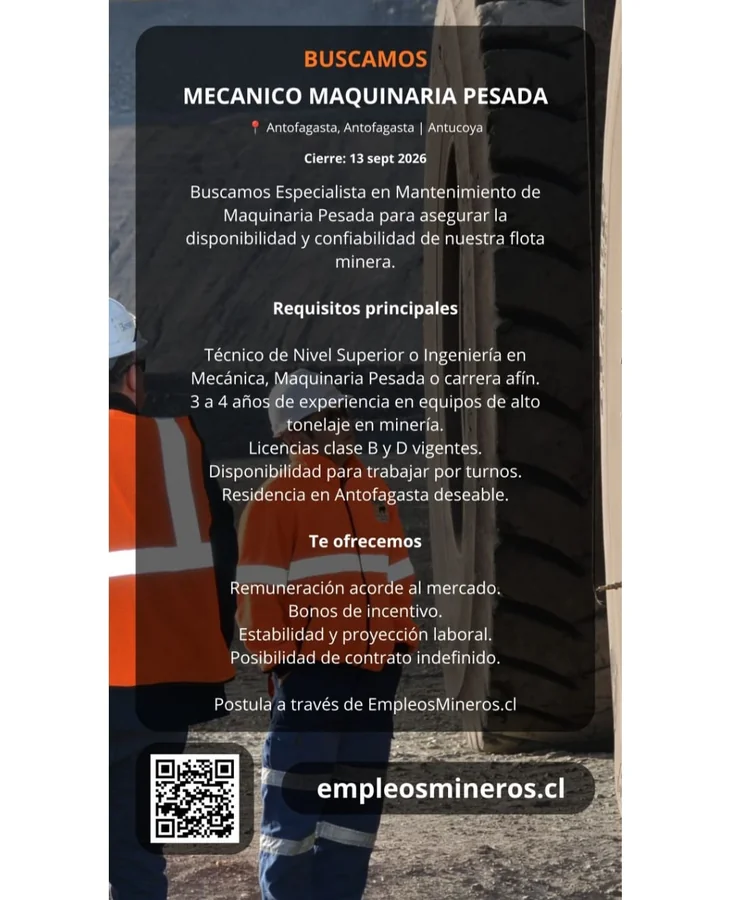 Mecánico de Maquinaria Pesada - imagen 1