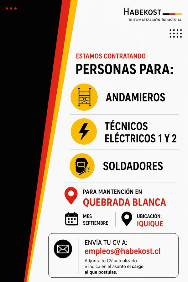 Técnicos Eléctricos, Andamieros y Soldadores - imagen 1