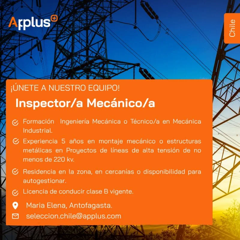 Inspector/a Mecánico/a - Arplus - imagen 1