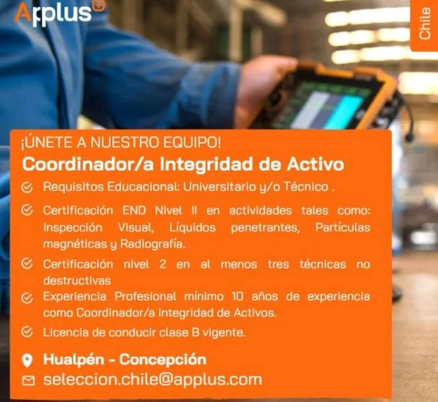 Coordinador/a Integridad de Activo - imagen 1