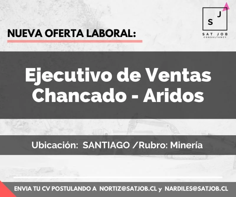 Ejecutivo de Ventas Chancado - Áridos - imagen 1